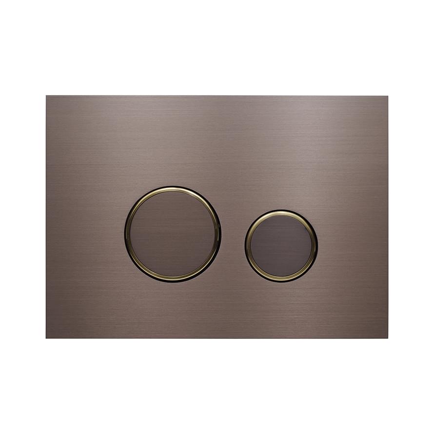 KKPOL Смывные Клавиши Metal Смывная клавиша AQUAFIORI SFERA PVD оружейная сталь/золото матовый 