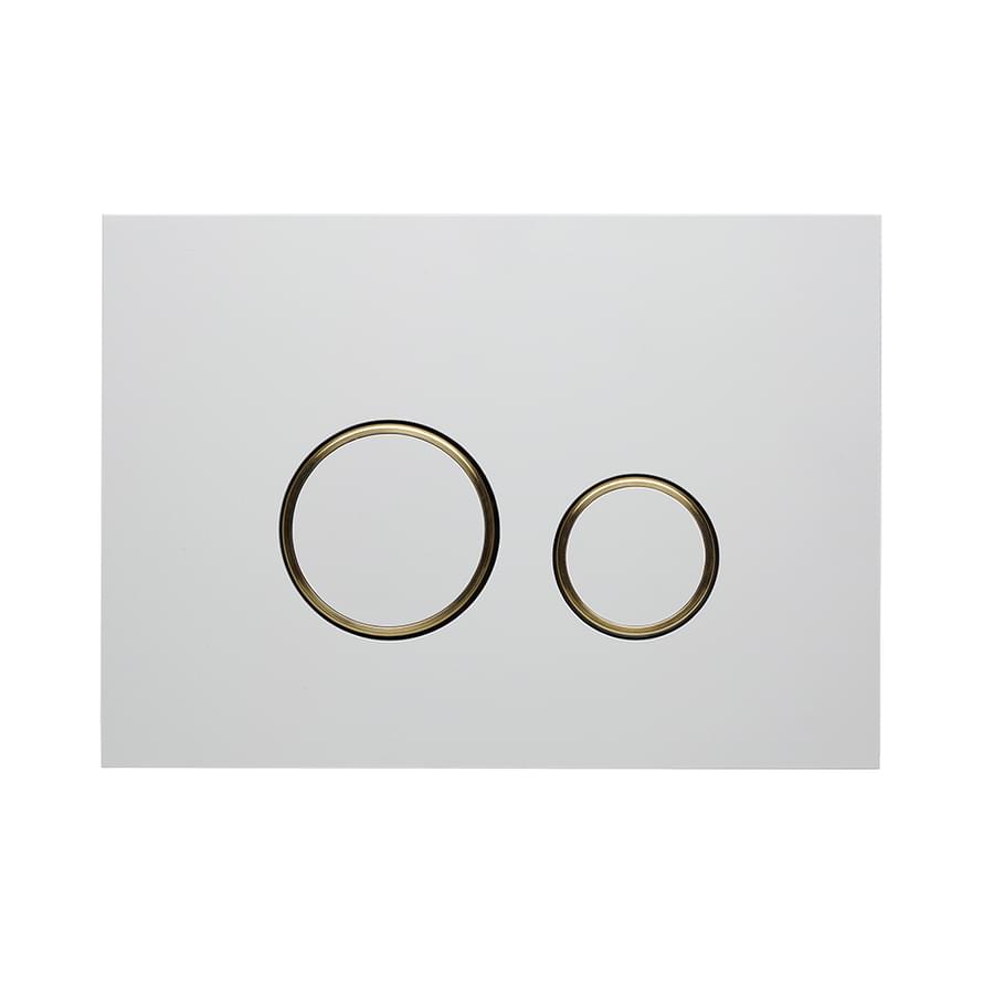 KKPOL Смывные Клавиши Metal Смывная клавиша AQUAFIORI SFERA белый матовый/золото матовый/белый матовый 