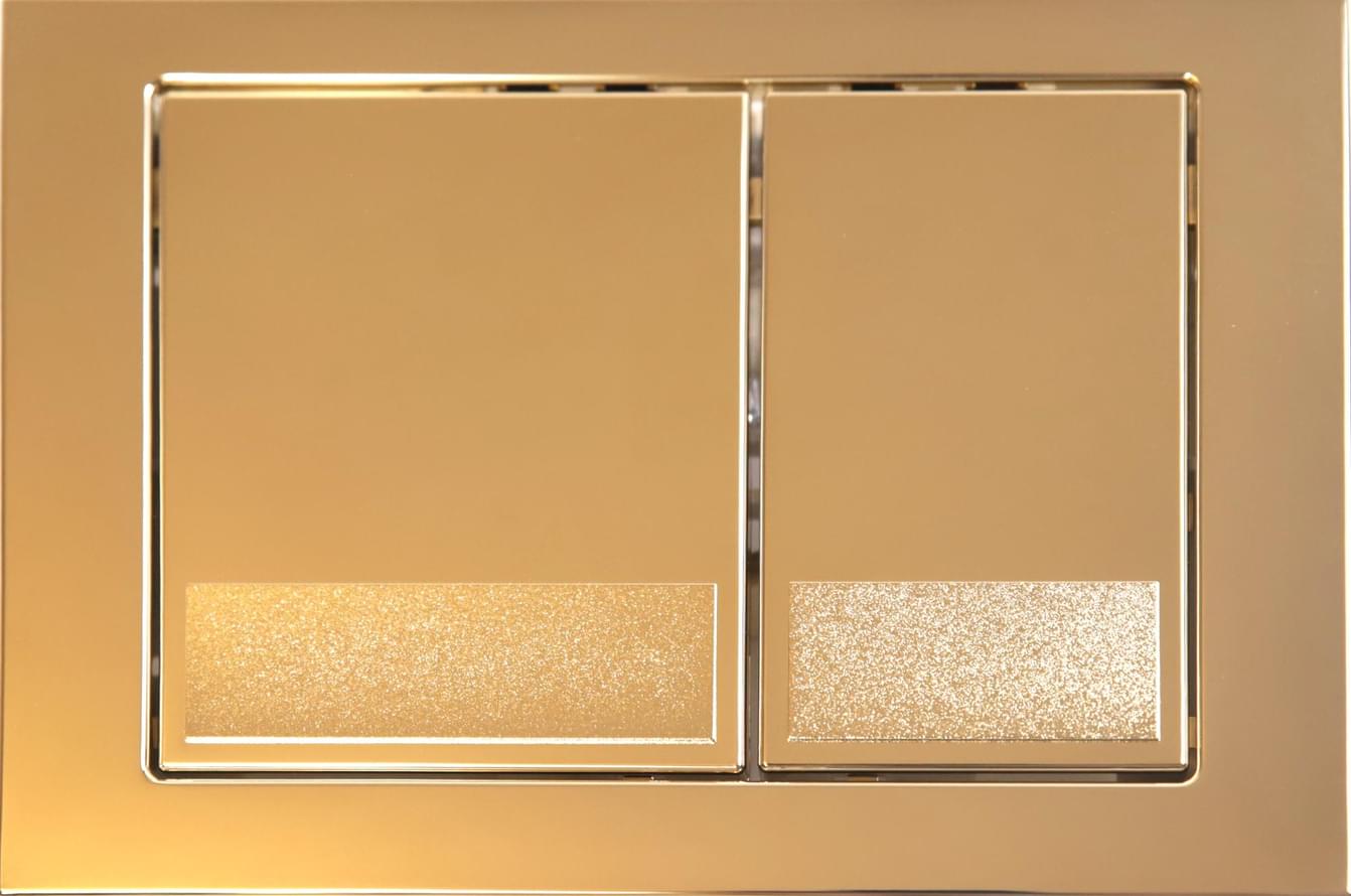 KKPOL Смывные Клавиши Plastic Смывная клавиша M06 золото глянцевый 