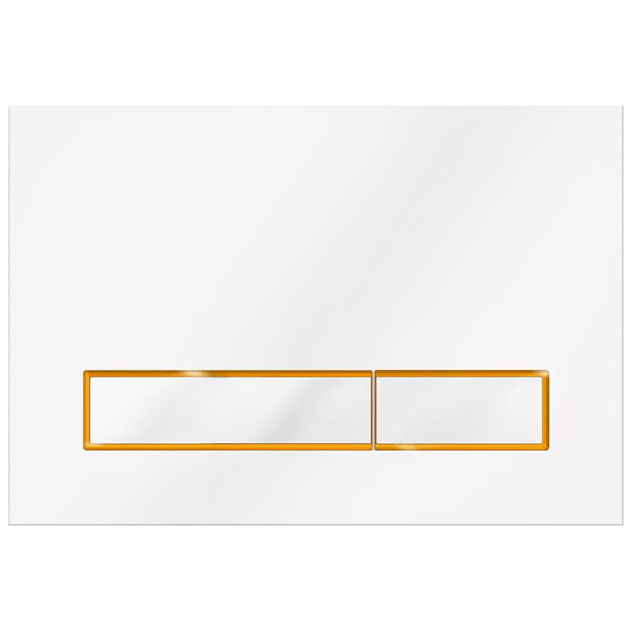 KKPOL Смывные Клавиши Plastic Смывная клавиша M08 V3 SPP/039/0/K белый/золото глянцевый/белый 