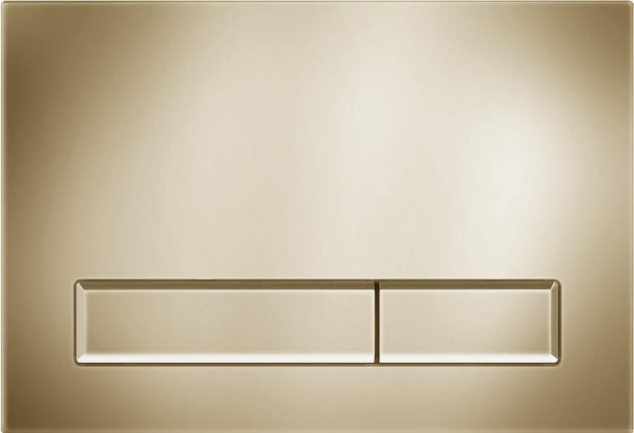 Плитка KKPOL Смывные Клавиши Plastic Смывная клавиша M08 золото брашированное  поверхность брашированная