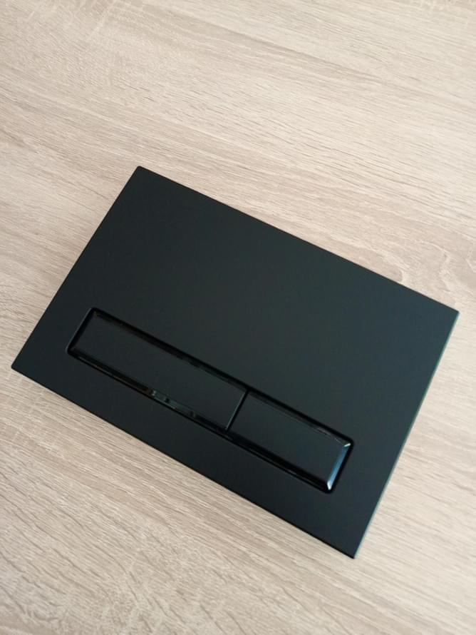 KKPOL Смывные Клавиши Plastic Смывная клавиша M08 черный матовый/черный глянец/черный матовый 