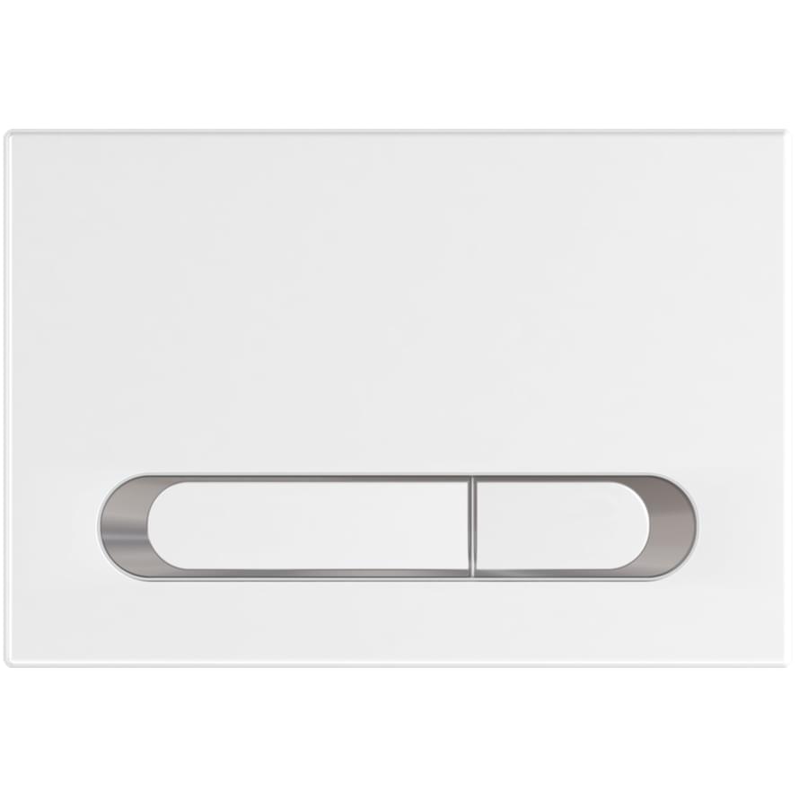 KKPOL Смывные Клавиши Plastic Смывная клавиша M09 V1 белый/хром/белый 