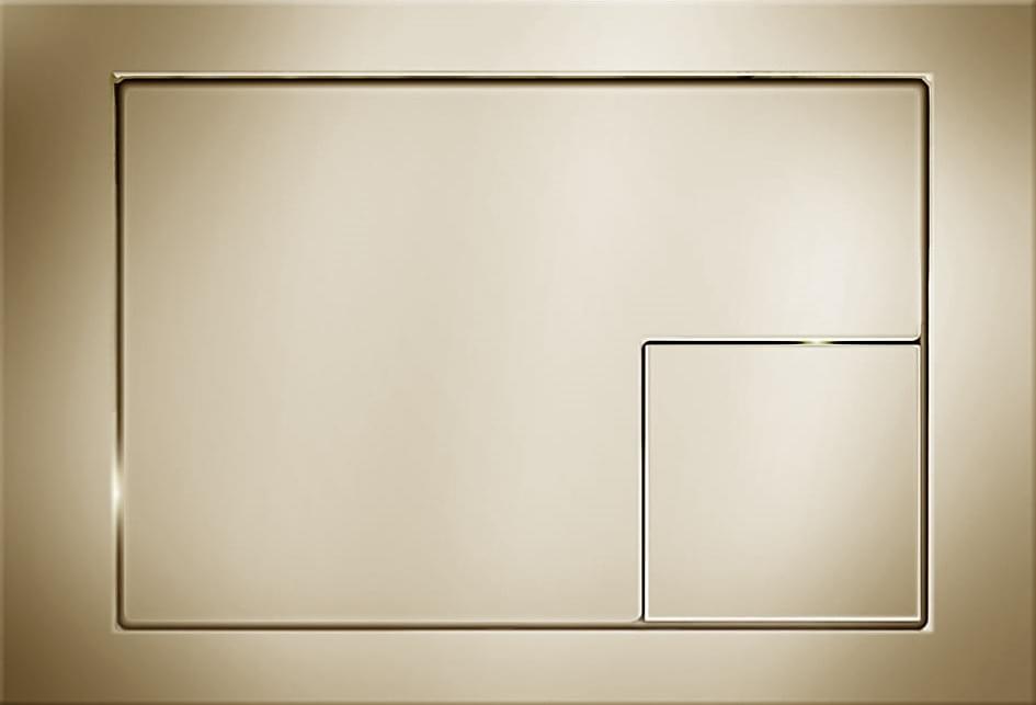 Плитка KKPOL Смывные Клавиши Plastic Смывная клавиша M10 золото брашированное  поверхность брашированная