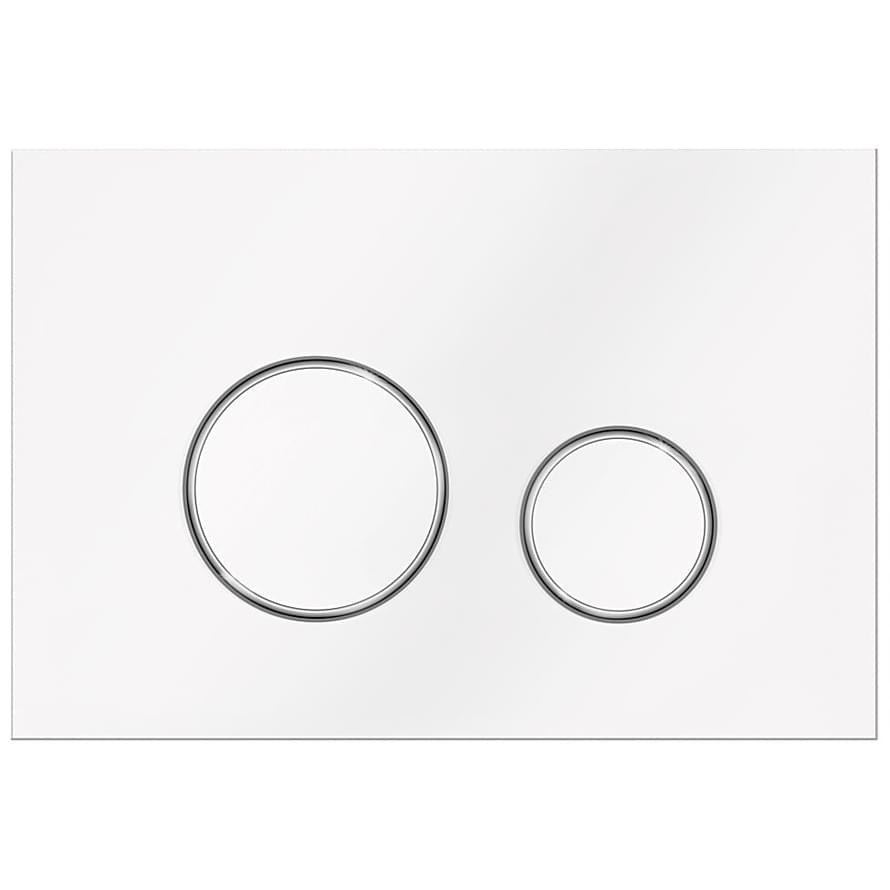 KKPOL Смывные Клавиши Plastic Смывная клавиша M11 V1 белый/хром/белый SPP/114/0/K 