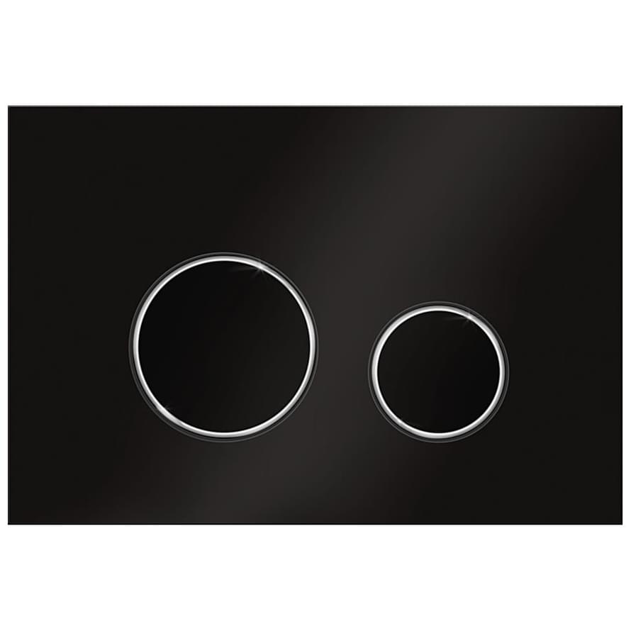 KKPOL Смывные Клавиши Plastic Смывная клавиша M11 V1 черный матовый/хром/черный матовый SPP/146/0/K 