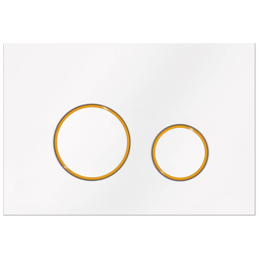 KKPOL Смывные Клавиши Plastic Смывная клавиша M11 V3 белый/золото глянец/белый SPP/041/0/K 