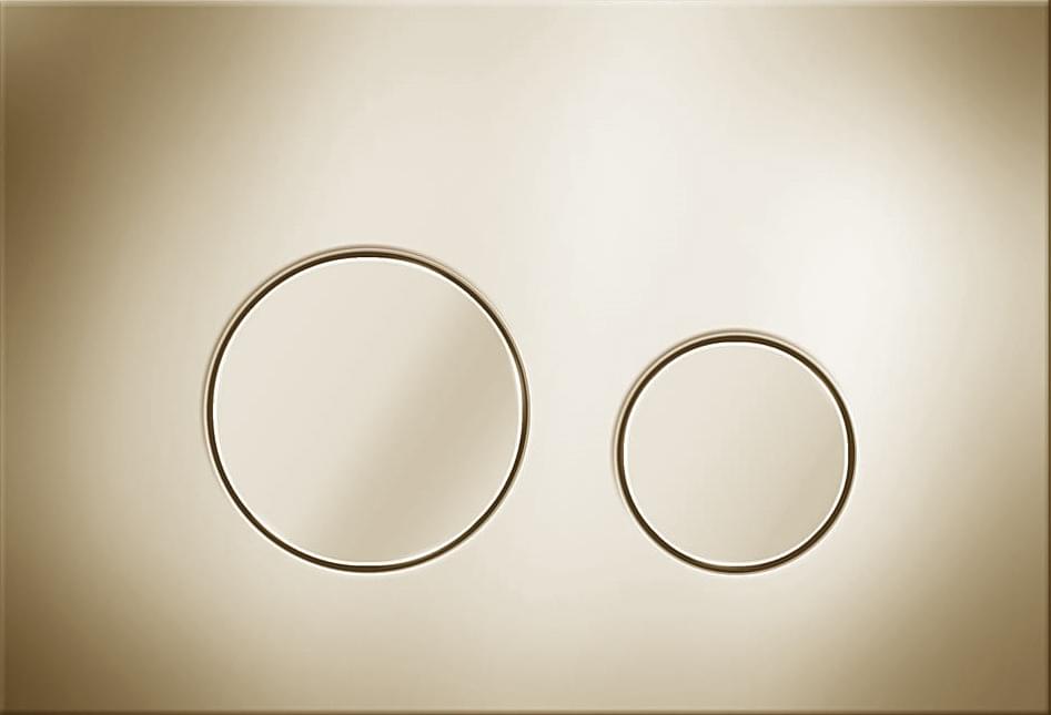 Плитка KKPOL Смывные Клавиши Plastic Смывная клавиша M11 пластик золото брашированное  поверхность брашированная