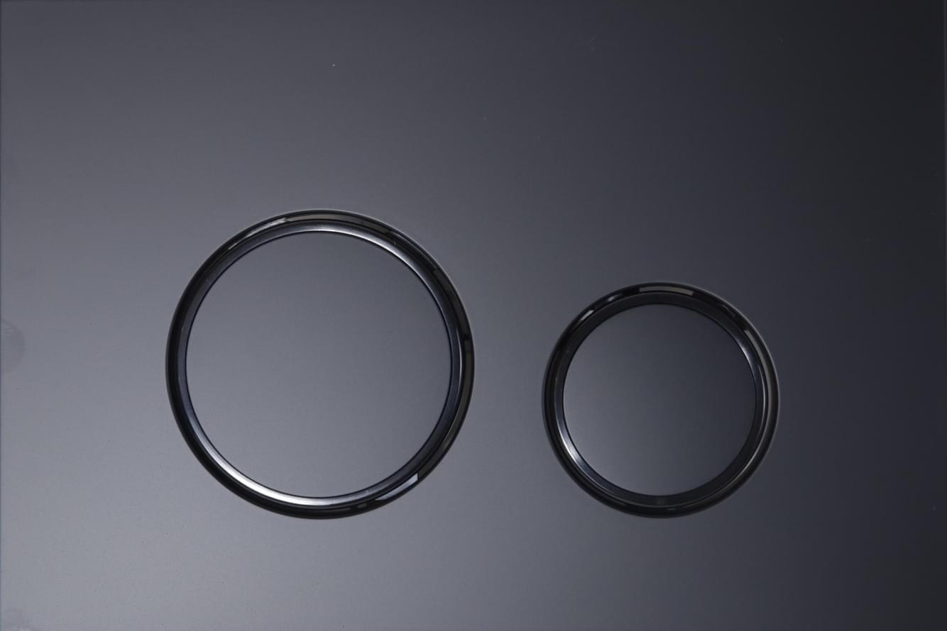 KKPOL Смывные Клавиши Plastic Смывная клавиша M11 черный матовый/черный глянец/черный матовый 