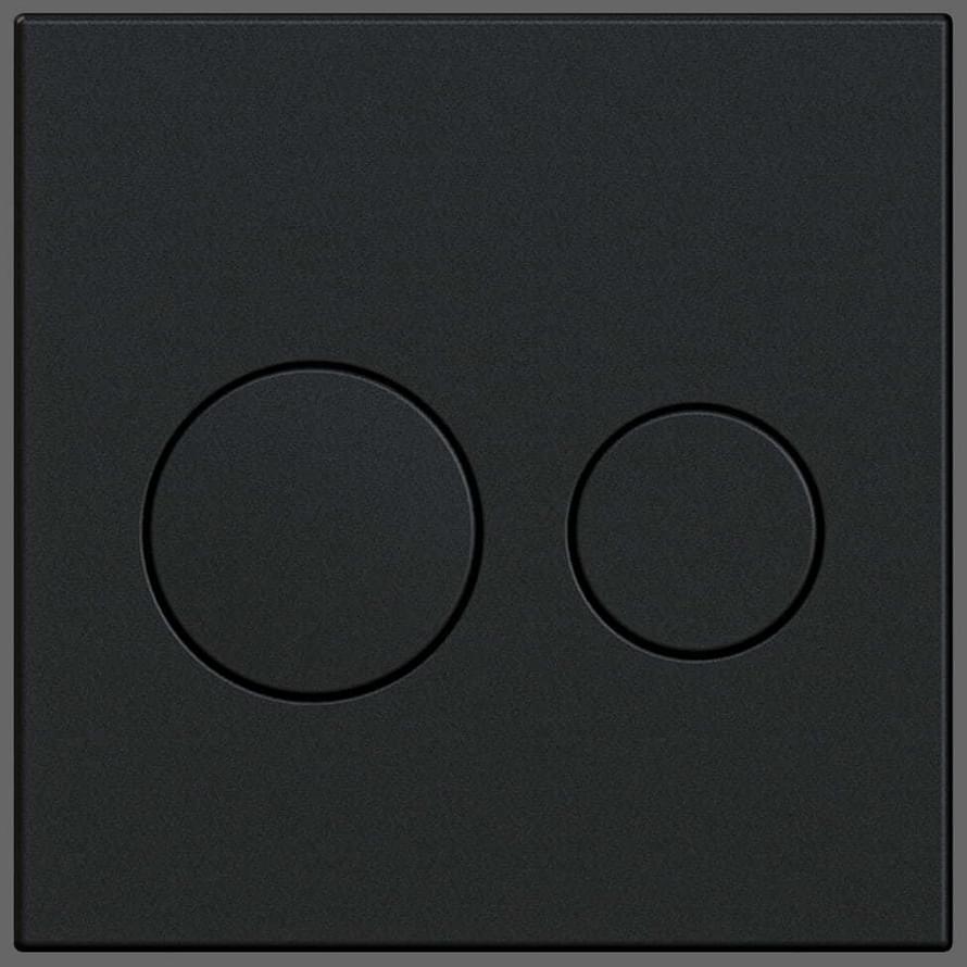 KKPOL Смывные Клавиши Plastic Смывная клавиша P01 для инсталляции UNI черный матовый 