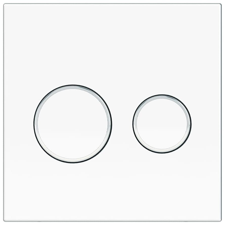 KKPOL Смывные Клавиши Plastic Смывная клавиша P01v1 для инсталляции UNI белый/хром/белый SPP/176/0/K 