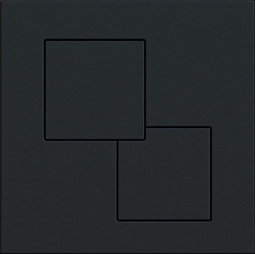 KKPOL Смывные Клавиши Plastic Смывная клавиша P02 для инсталляции UNI черный матовый 