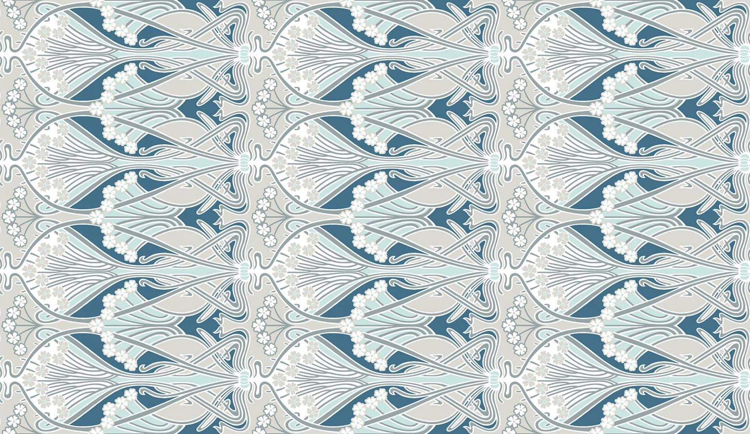 KT Exclusive Arts And Crafts Dragonfly Damask 414 10x52 KT Exclusive Arts And Crafts Dragonfly Damask 414 10x52