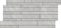 Плитка Keope Aran Silver Mosaico Multispessore R10 30x60 см, поверхность матовая