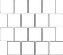 Плитка Keope Percorsi Quartz White Mosaico Burattato Str 31.5x31.5 см, поверхность матовая