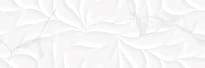 Плитка Kerasol Agoda Leaves Blanco Rectificado 30x90 см, поверхность полуматовая, рельефная