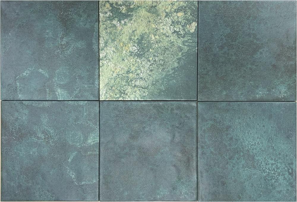 Плитка Kerastep Beach Green Matt 15x15 см, поверхность матовая