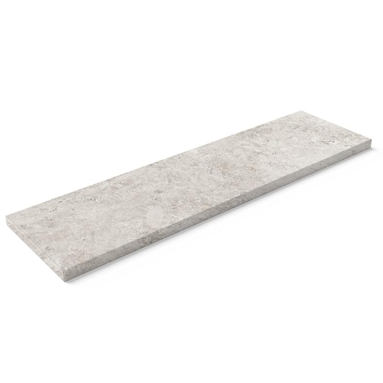 Плитка Kerastep Crosscut Cloud 1021 R9 Ступень Прямоугл С Заглушкой 33x120 см, поверхность матовая