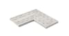 Плитка Kerastep Crosscut Cloud 1026 R11 Решетка Угол Из 2Х Частей 20x50 см, поверхность матовая