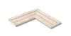 Плитка Kerastep Crosscut Petra 1016 R11 Решетка Угол Из 2Х Частей 20x50 см, поверхность матовая