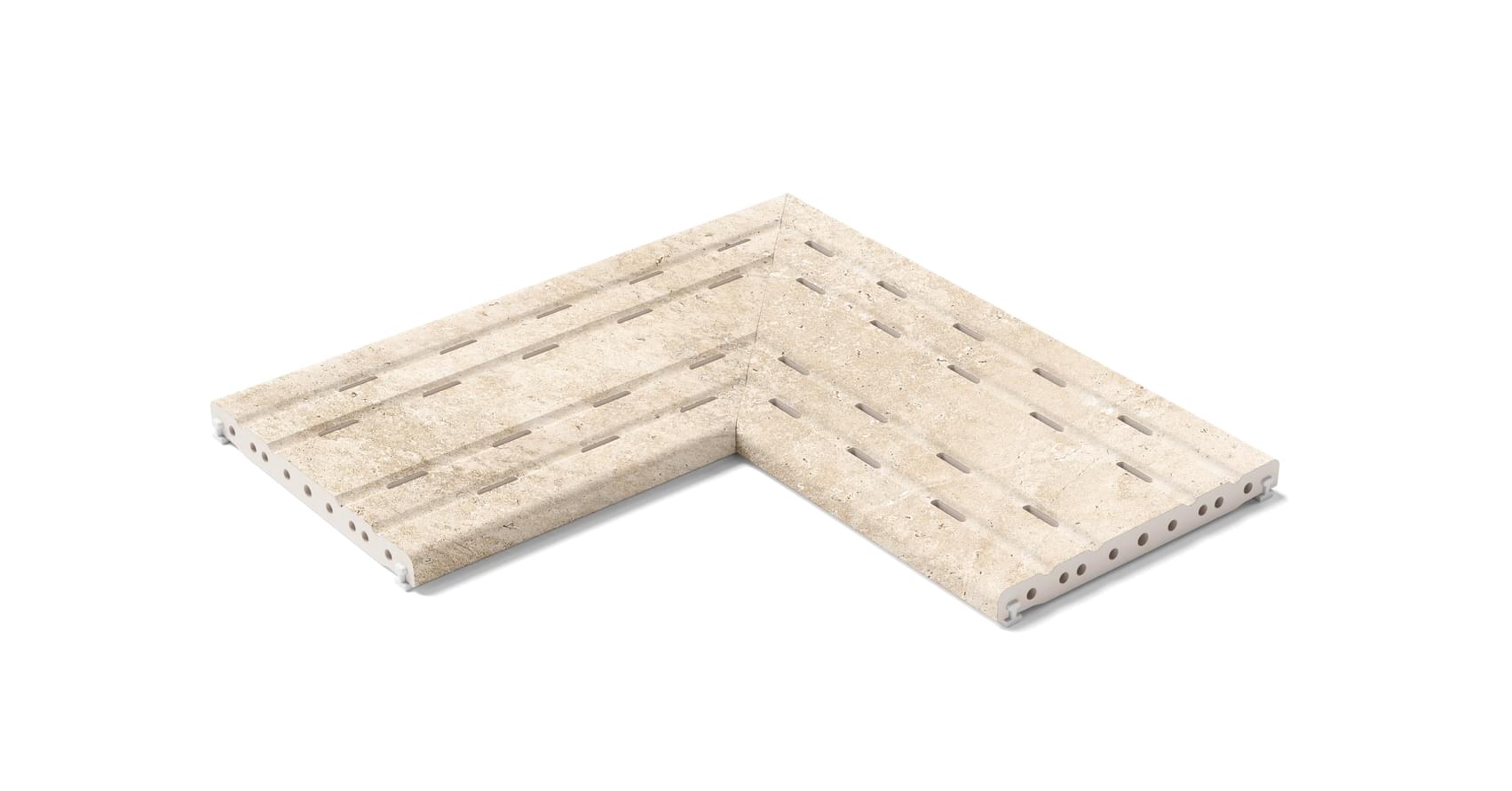 Плитка Kerastep Crosscut Petra 1016 R11 Решетка Угол Из 2Х Частей 25x50 см, поверхность матовая