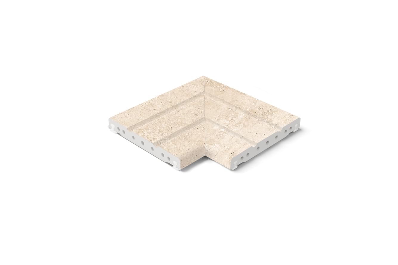 Плитка Kerastep Crosscut Petra 1016 R11 Решетка Угол Из 2Х Частей Flex 20x50 см, поверхность матовая