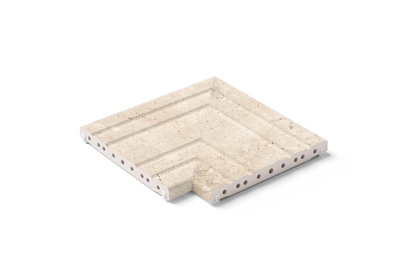 Плитка Kerastep Crosscut Petra 1016 R11 Решетка Угол Из 2Х Частей Flex 25x50 см, поверхность матовая