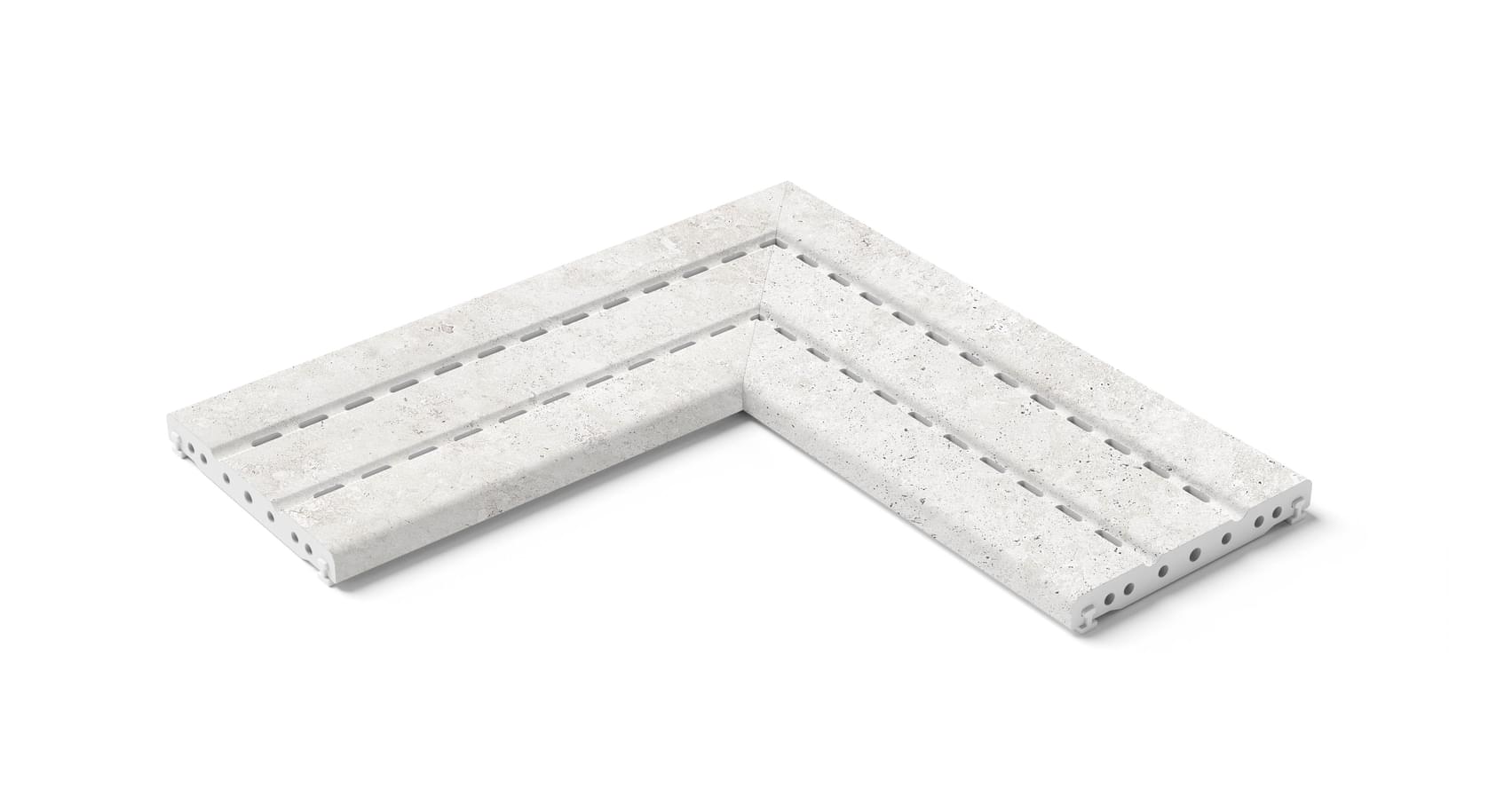 Плитка Kerastep Crosscut Puro 1006 R11 Решетка Угол Из 2Х Частей 20x50 см, поверхность матовая