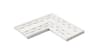 Плитка Kerastep Crosscut Puro 1006 R11 Решетка Угол Из 2Х Частей 25x50 см, поверхность матовая