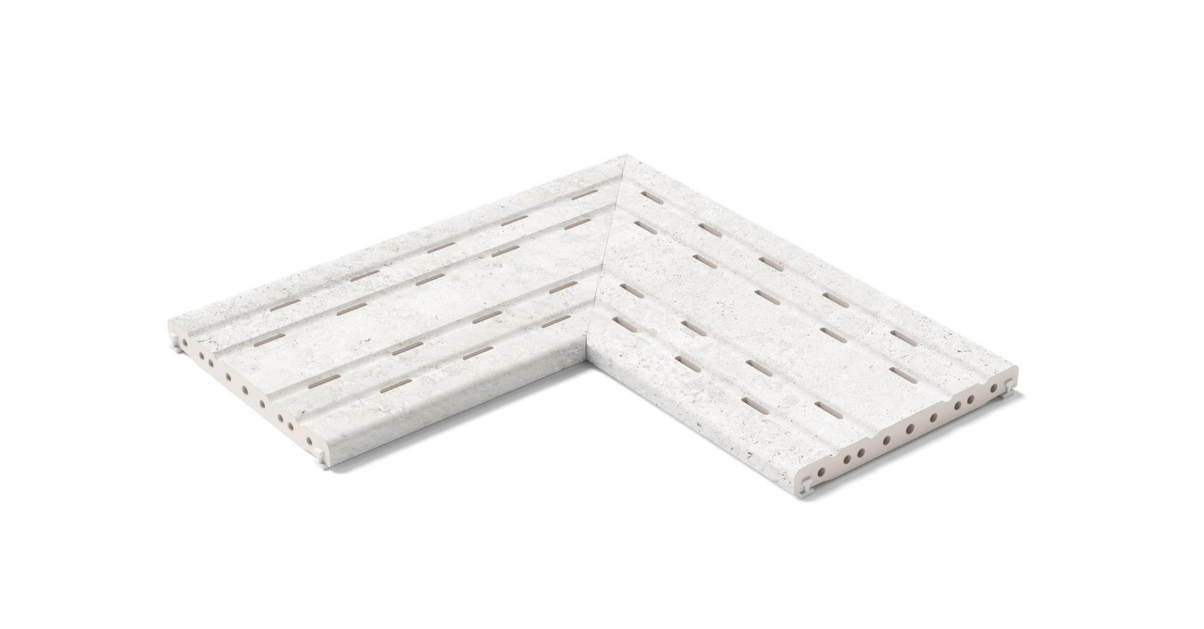 Плитка Kerastep Crosscut Puro 1006 R11 Решетка Угол Из 2Х Частей 25x50 см, поверхность матовая