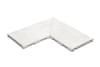 Плитка Kerastep Crosscut Puro 1006 R11 Решетка Угол Из 2Х Частей Invisible 25x50 см, поверхность матовая