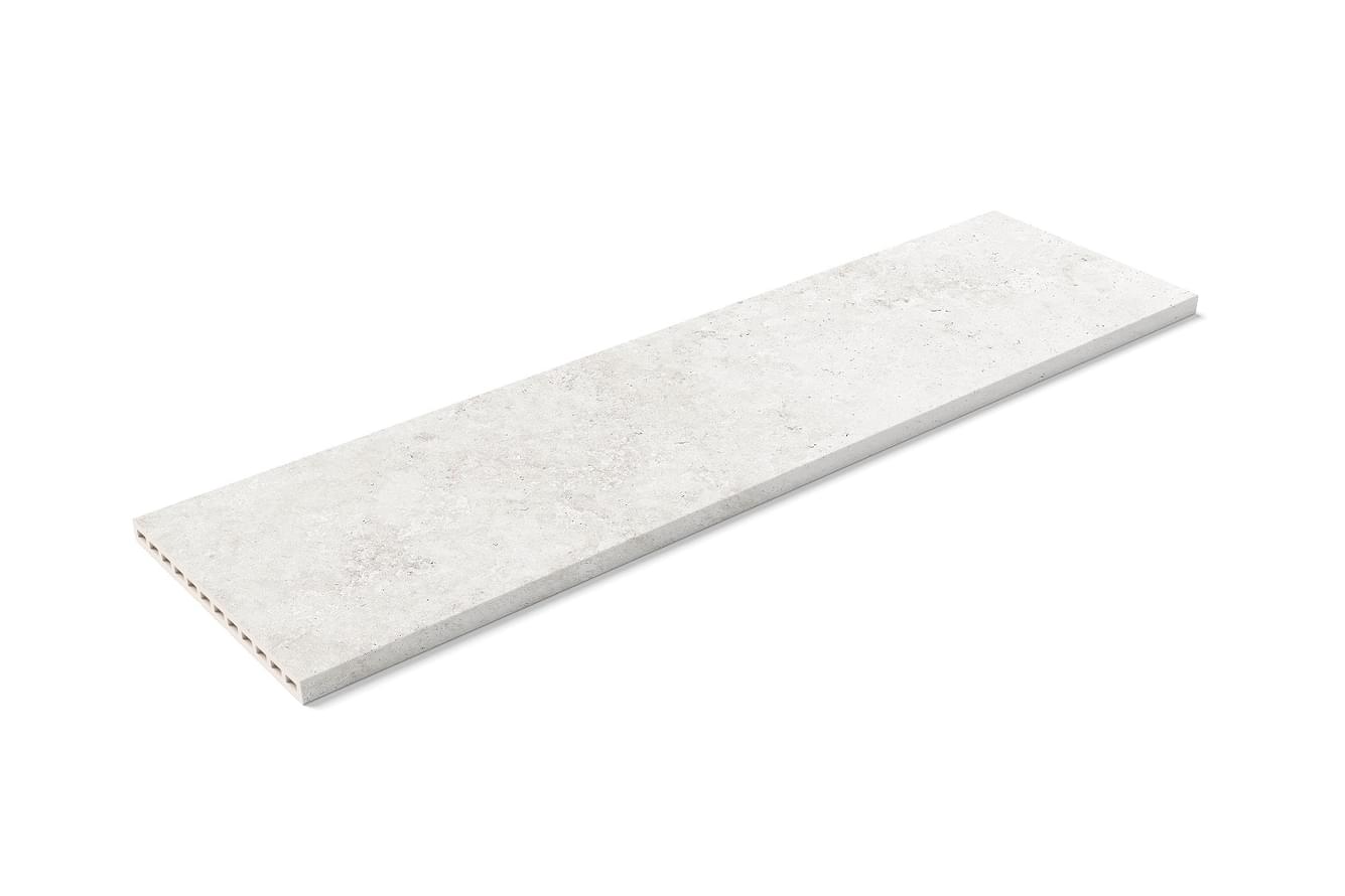 Плитка Kerastep Crosscut Puro 1006 R11 Ступень Полная 33x120 см, поверхность матовая