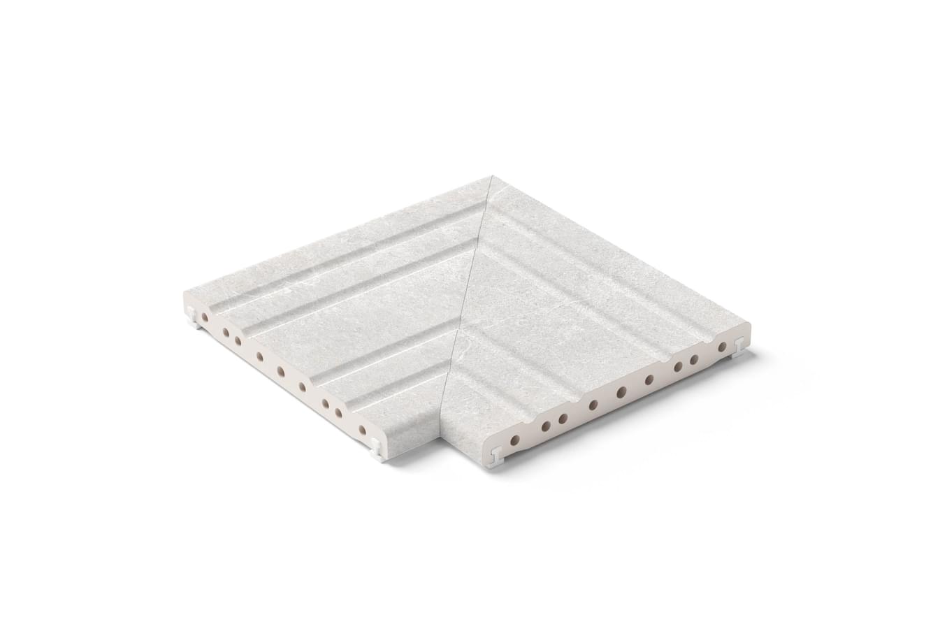 Плитка Kerastep Savoy Moon 1116 R11 Решетка Угол Из 2Х Частей Flex 25x50 см, поверхность матовая