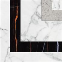 Плитка Kerranova Marble Trend Carrara 10x10 см, поверхность матовая