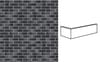 Плитка King Klinker Dream House Угловая Плитка Black Diamond 33 11.5x24 см, поверхность матовая