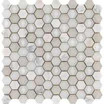 Плитка LAntic Colonial Aura Mosaics Hexagon Whites 29x30 см, поверхность микс