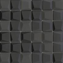 Плитка LAntic Colonial Effect Mosaics Square Black 30x30 см, поверхность микс, рельефная