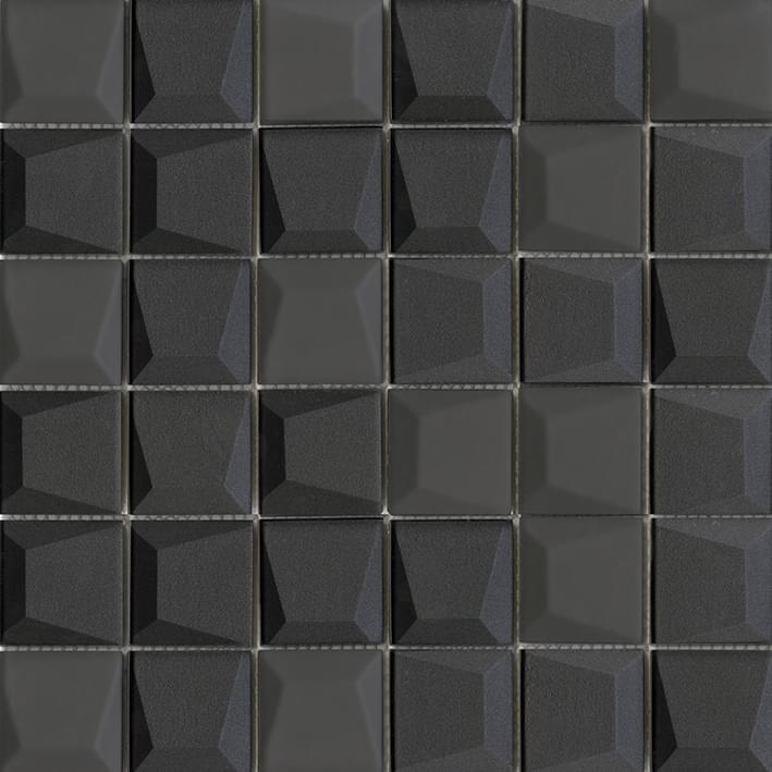 LAntic Colonial Effect Mosaics Square Black 30x30