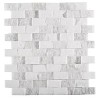 Плитка LAntic Colonial Elite Brick Whites 2.5x4.8 29x31.5 см, поверхность матовая, рельефная