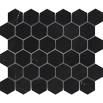 Плитка LAntic Colonial Essential Mosaics Hexagon Negro Marquina Pulido 25.8x29.8 см, поверхность полированная