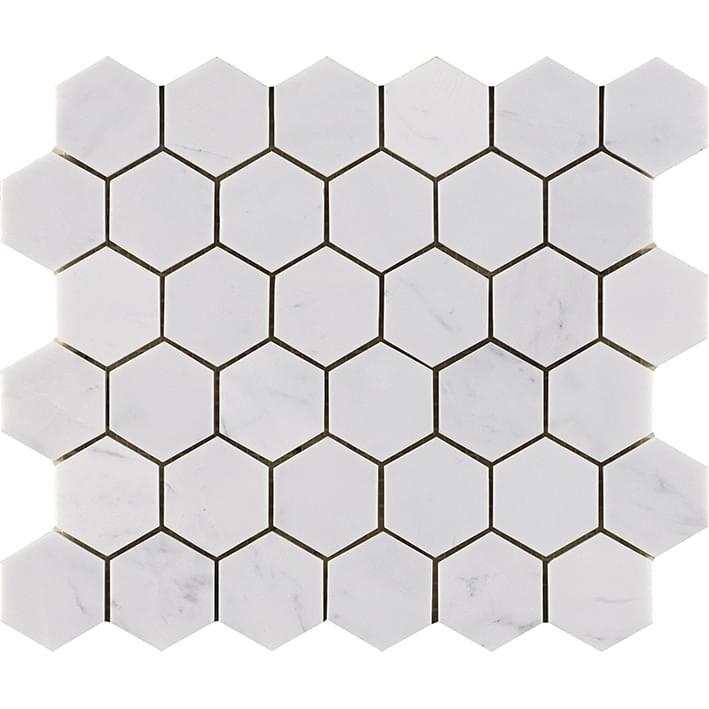 LAntic Colonial Essential Mosaics Hexagon Persian White 25.8x29.1