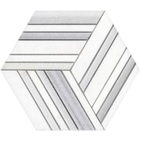 Плитка LAntic Colonial Form Mosaics Form Hub White 22.5x26 см, поверхность матовая