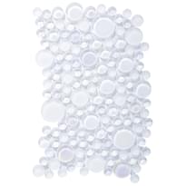 Плитка LAntic Colonial Glacier Mosaics Moon Metallic White 19x29 см, поверхность микс, рельефная