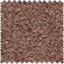 Плитка LAntic Colonial Gravity Mosaics Aluminium 3D Hexagon Copper 30.7x30.1 см, поверхность глянец, рельефная