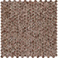 Плитка LAntic Colonial Gravity Mosaics Aluminium Hexagon Copper 30.7x30.4 см, поверхность глянец, рельефная