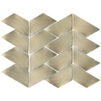 Плитка LAntic Colonial Gravity Mosaics Aluminium Trace Gold 22.1x28.1 см, поверхность глянец, рельефная