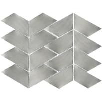 Плитка LAntic Colonial Gravity Mosaics Aluminium Trace Metal 22.1x28.1 см, поверхность глянец, рельефная