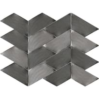 Плитка LAntic Colonial Gravity Mosaics Aluminium Trace Metal Titanium 22.1x28.1 см, поверхность глянец, рельефная