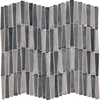 Плитка LAntic Colonial Gravity Mosaics Aluminium Wave Metal Titanium 28.9x30.2 см, поверхность глянец, рельефная