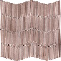 Плитка LAntic Colonial Gravity Mosaics Aluminium Wave Rose Gold 28.9x30.2 см, поверхность глянец, рельефная